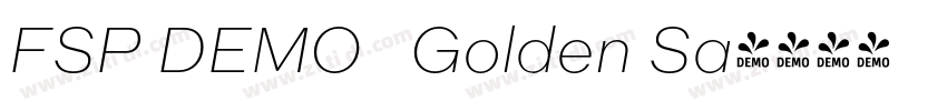 FSP DEMO   Golden Sa字体转换